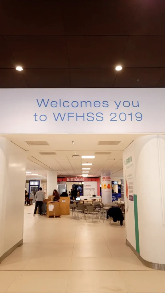 ورودی نمایشگاه بیستمین کنگره جهانی استریلیزاسیون WFHSS 2019، حمید زارع